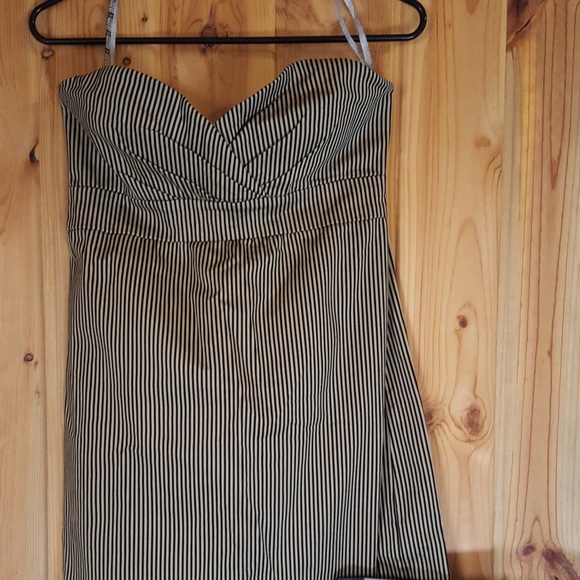 Volcom strapless dress pinstripes Frochickie - Picture 4 of 4